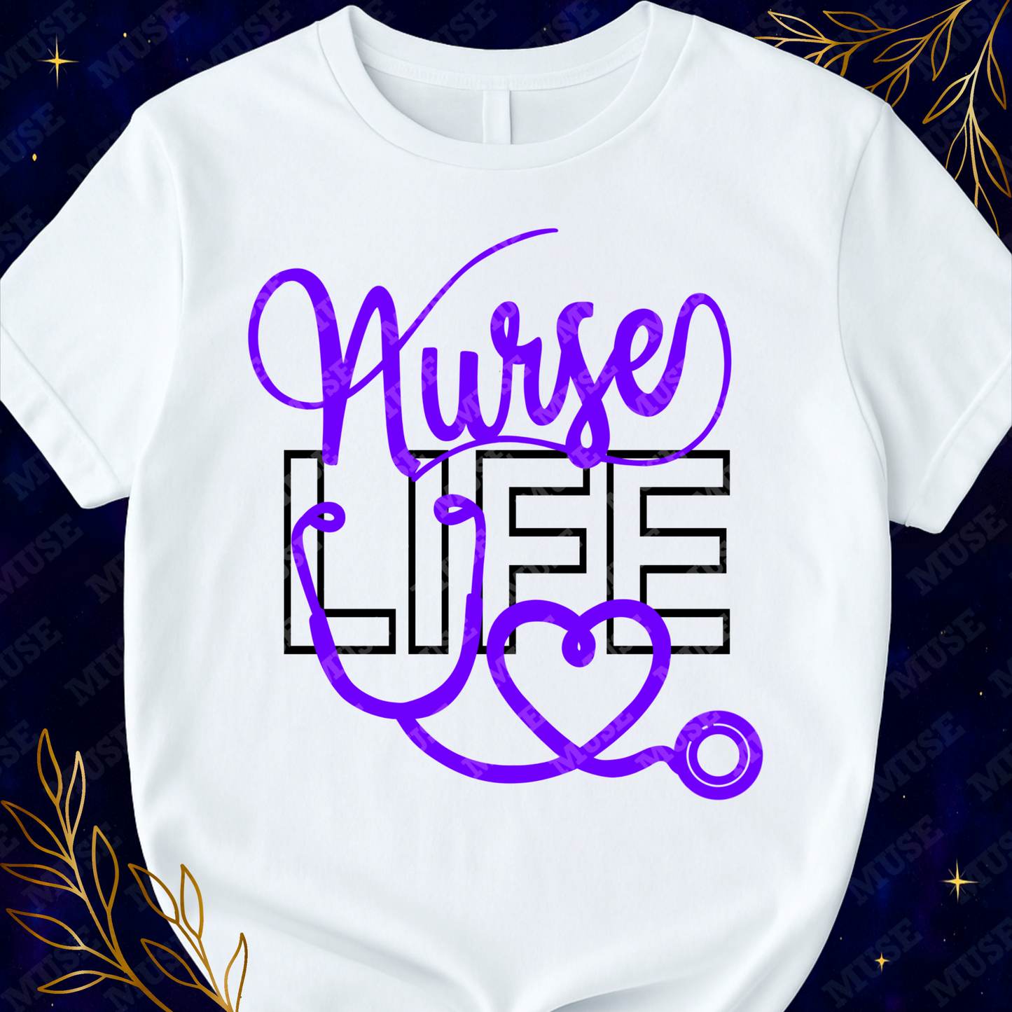 π Nurse Life PNG β Stethoscope Heart Medical Design (Copy)