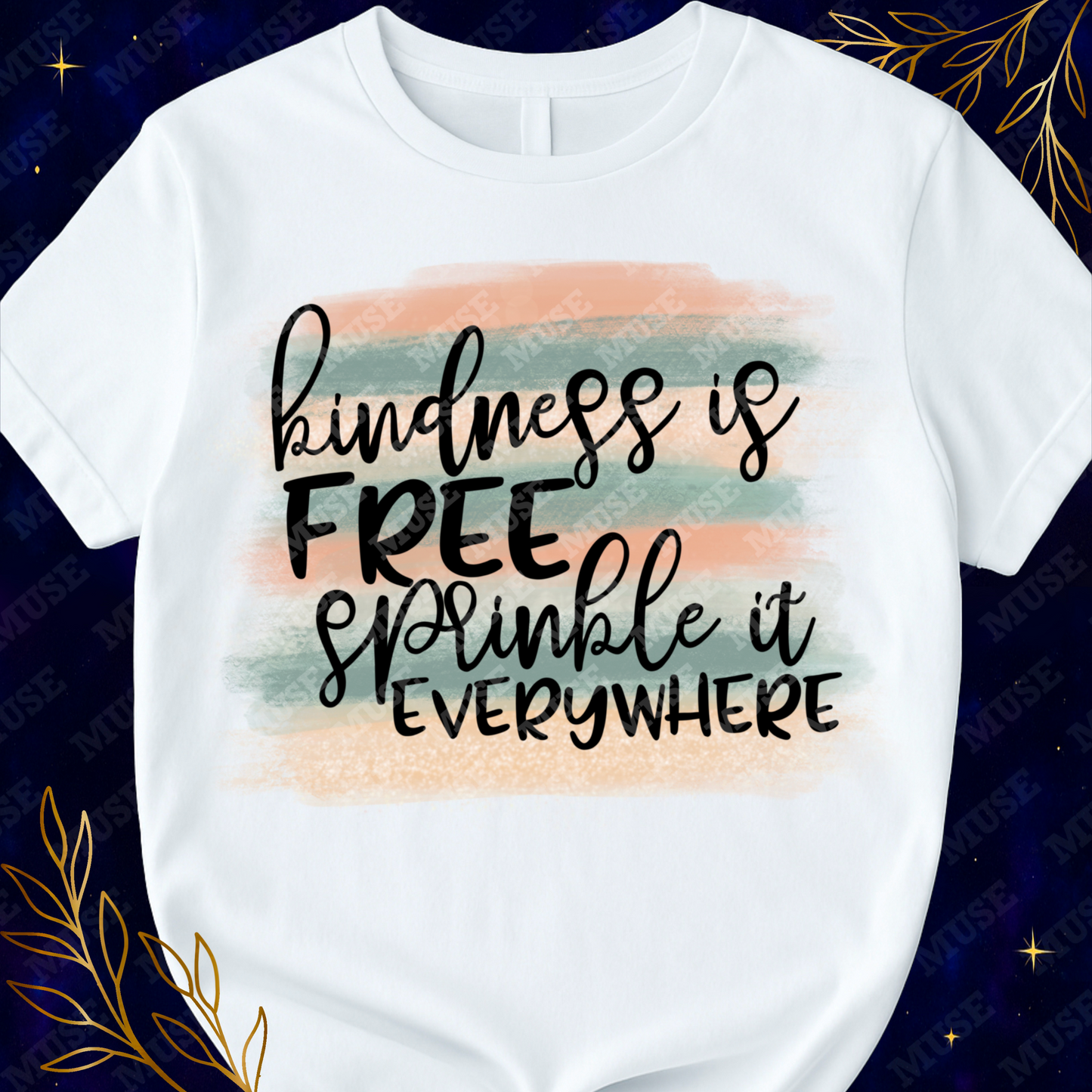 π Kindness is Free PNG β Watercolor Background Inspirational Sublimation Design | Digital Download
