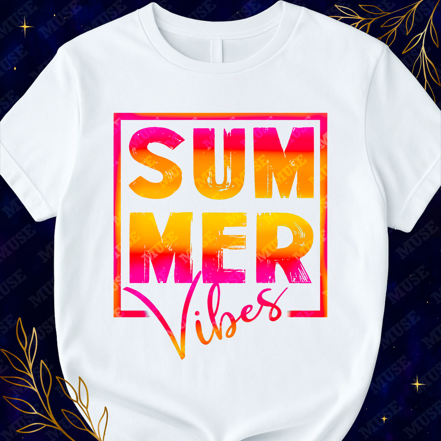 🔥 Summer Vibes Sunset Gradient – Modern Minimal Summer Design