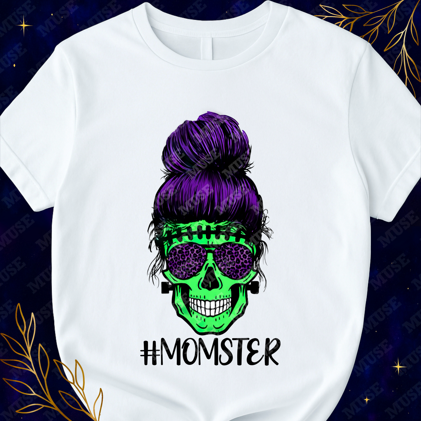 π» Momster PNG β Halloween Mom Skull With Sunglasses