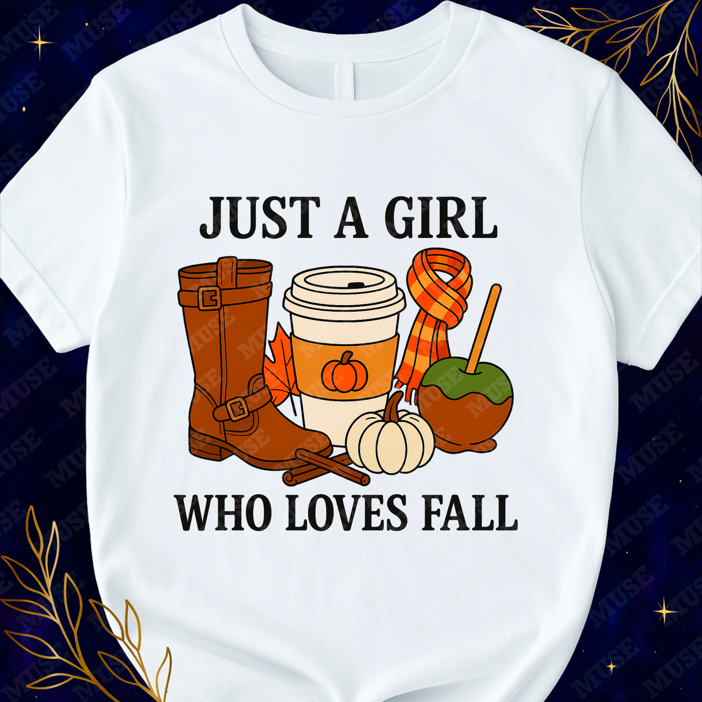 π Just A Girl Who Loves Fall PNG β Cozy Autumn Coffee Boots Design