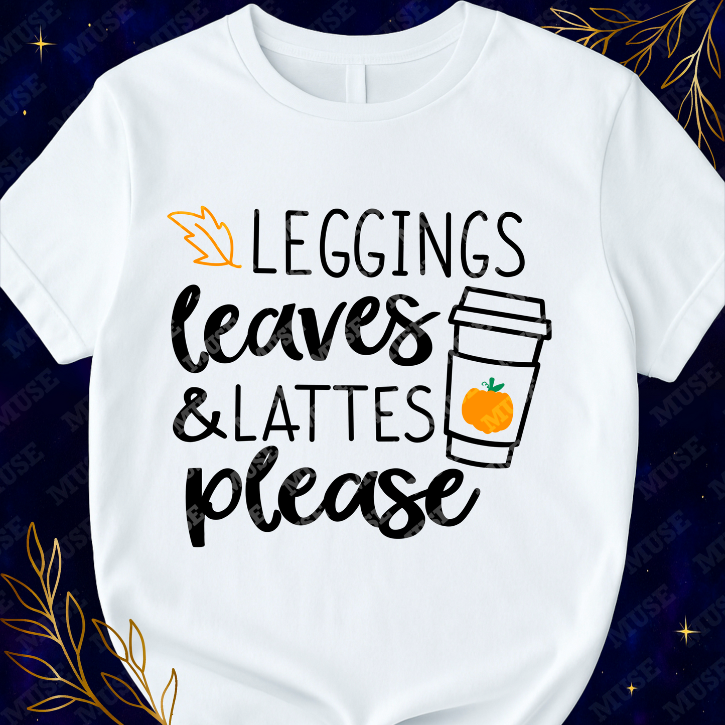 π Leggings Leaves Lattes Please PNG β Cozy Fall Coffee Quote Design