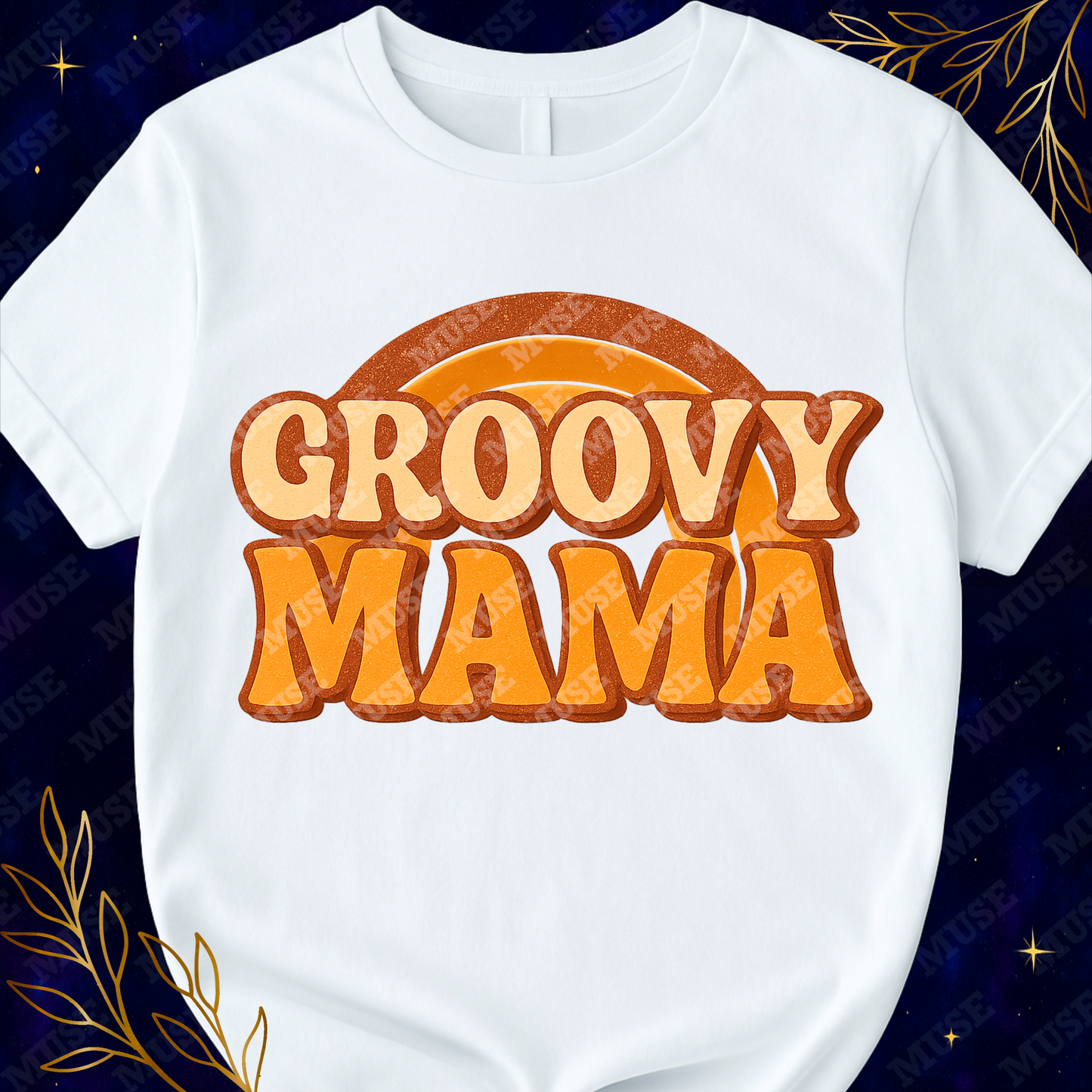 π Groovy Mama PNG β Retro Rainbow 70s Mama Design