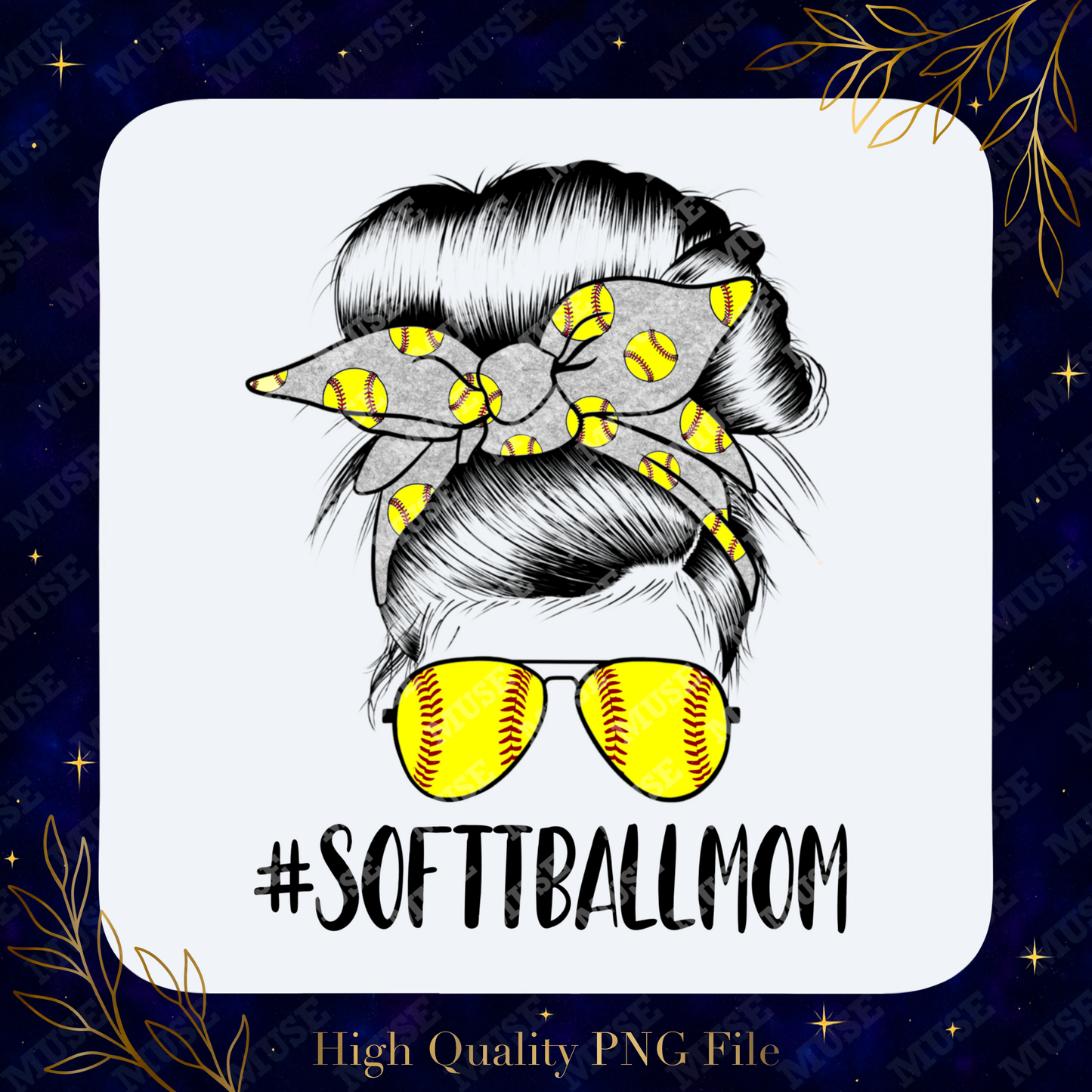 ๐ฅ #SOFTBALLMOM โ Sports Hair Bun Sublimation