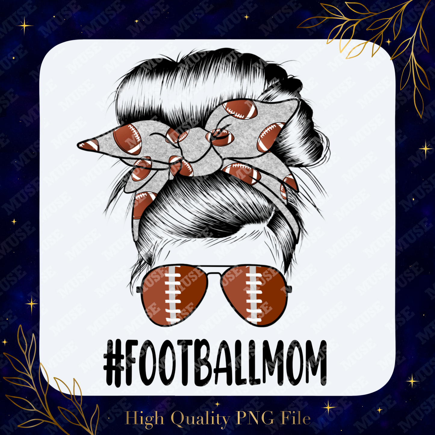 π #FOOTBALLMOM β Game Day Hair Bun Design