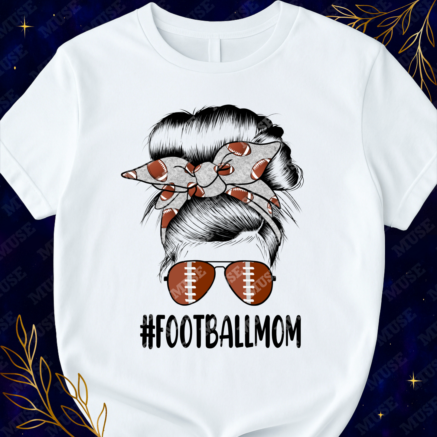 π #FOOTBALLMOM β Game Day Hair Bun Design