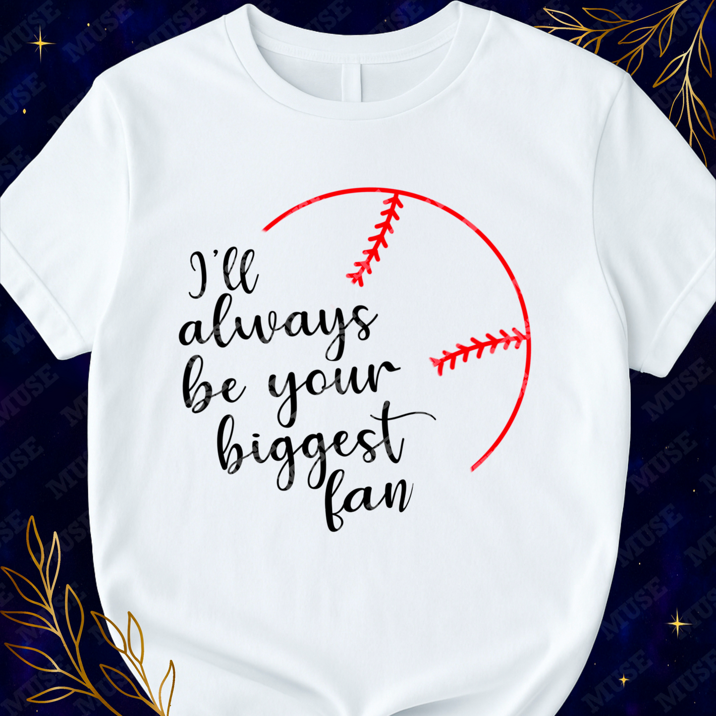 ⚾ Biggest Fan Baseball Stitch Design
