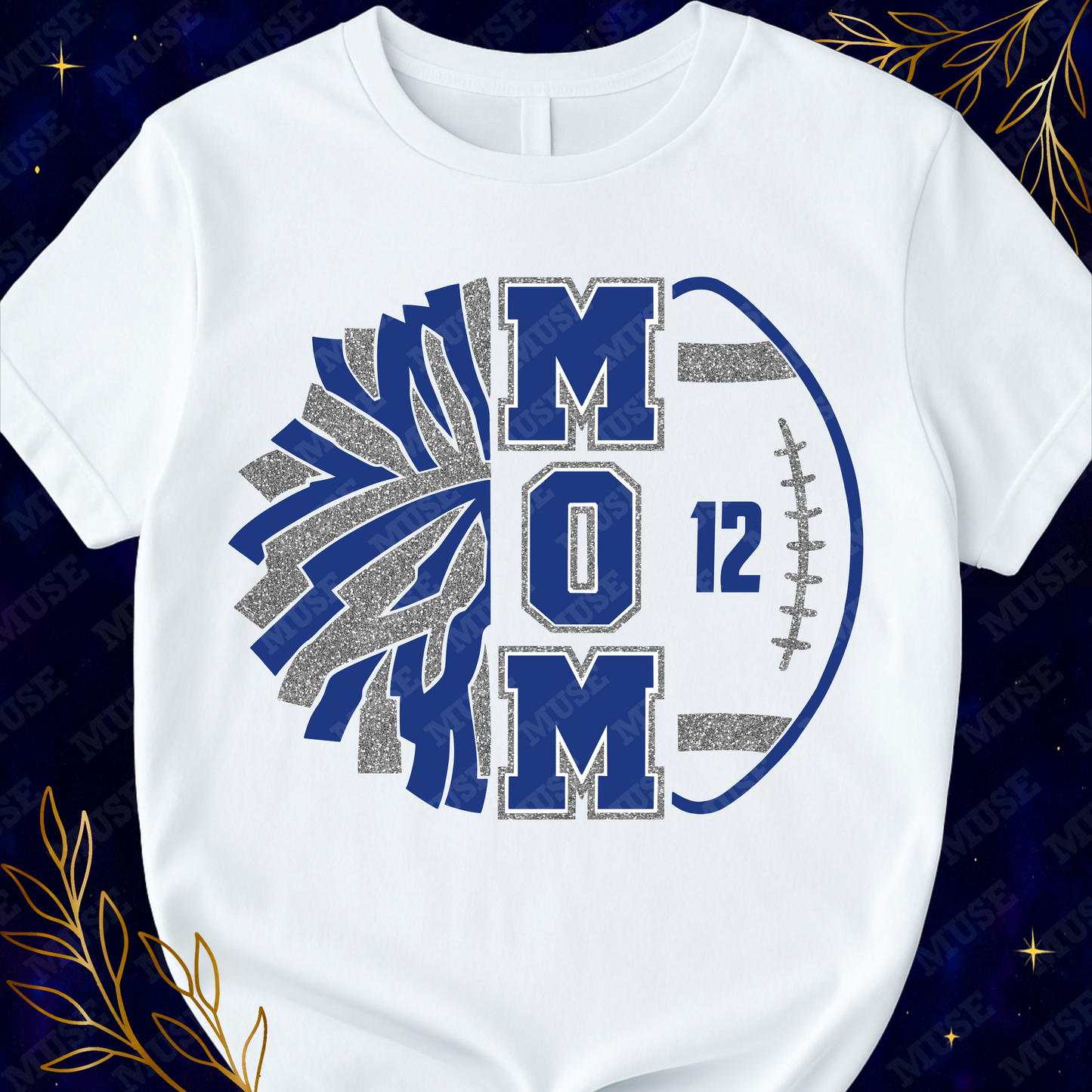 π£π Football MOM β Glitter Cheer Design