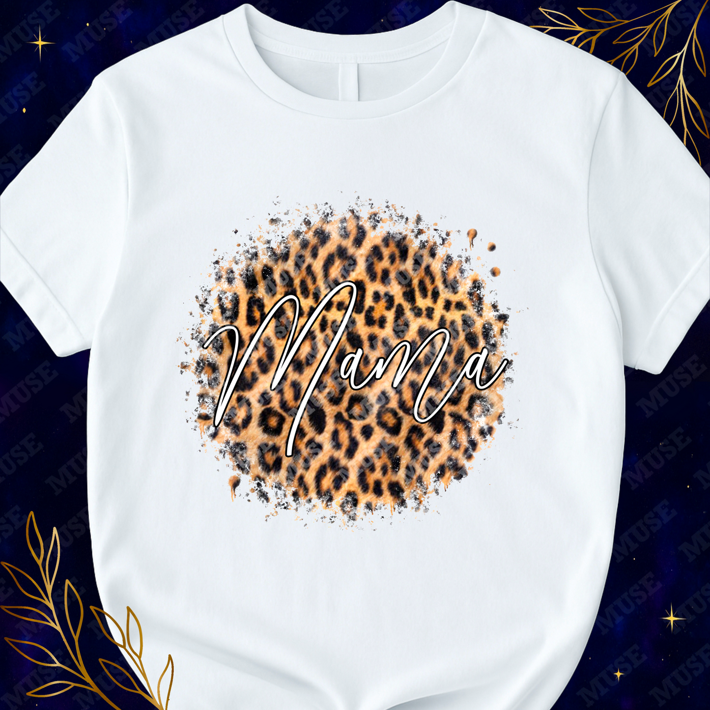 ⚡ Camo Leopard Mama PNG – Bold Lightning Bolt Leopard Print Design