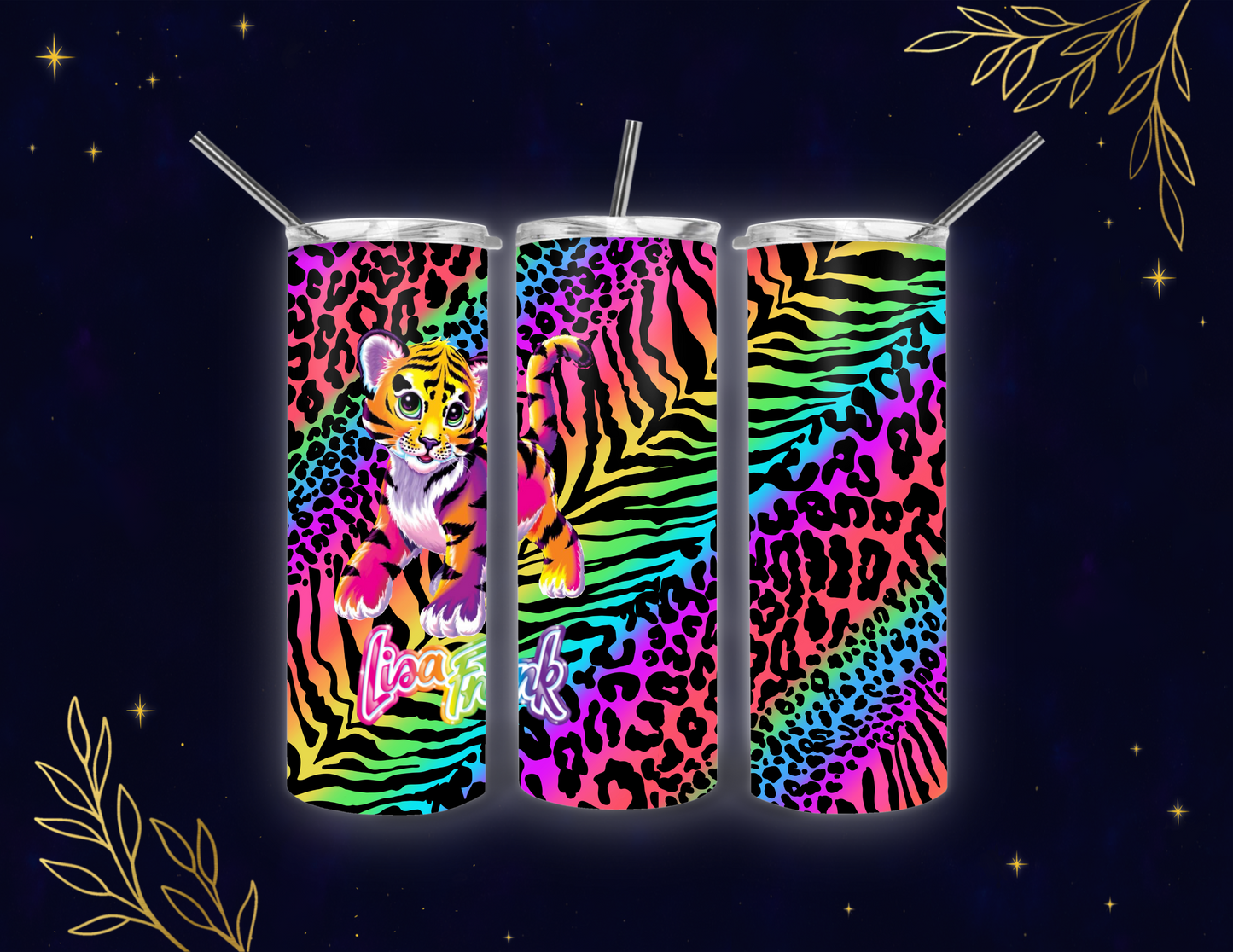 π
Rainbow Tiger Tumbler PNG Wrap