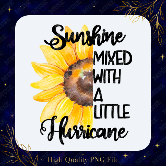 🌻 Sunshine Mixed With A Little Hurricane PNG – Southern Charm Sunflower