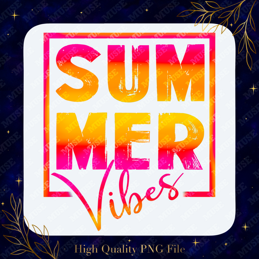 🔥 Summer Vibes Sunset Gradient – Modern Minimal Summer Design