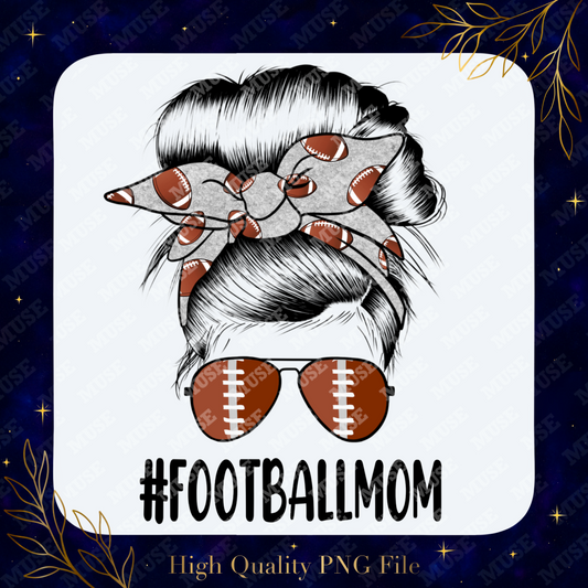 🏈 #FOOTBALLMOM – Game Day Hair Bun Design
