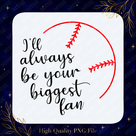 ⚾ Biggest Fan Baseball Stitch Design