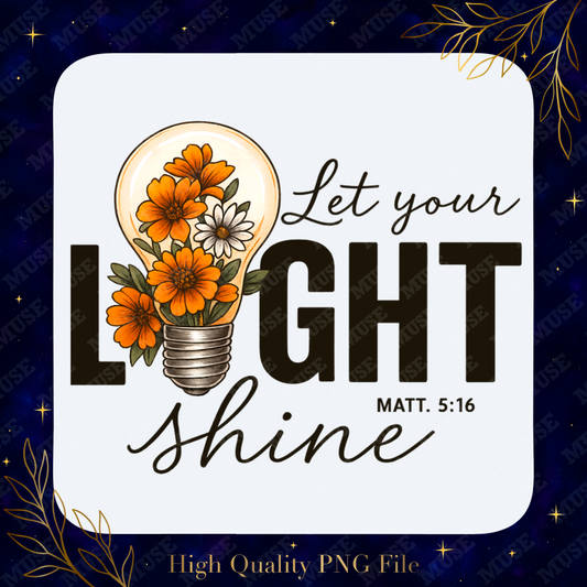 🌟 Let Your Light Shine Digital Design