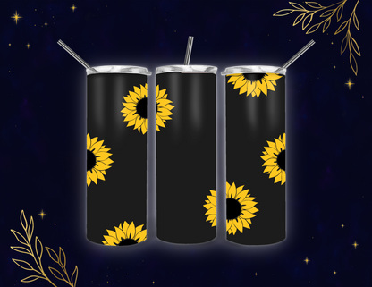 🌻 Sunflower Seamless Tumbler PNG Digital Design